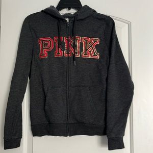 PINK| Zippered Hoodie